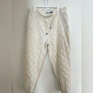Quilted Cream Pants